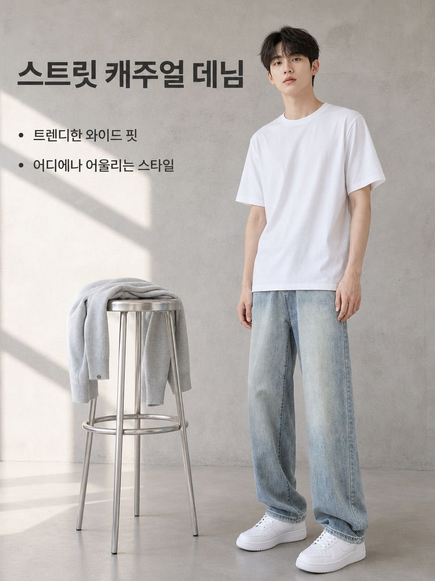  남성복 #여름 얇은 아이스진 남성 패션 미국 브랜드 하이스트릿 캐주얼 롱 팬츠