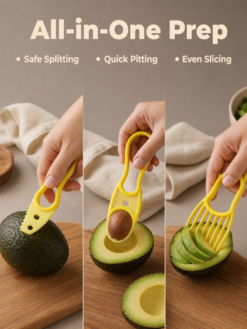 Multifunctional Avocado Cutter Tool