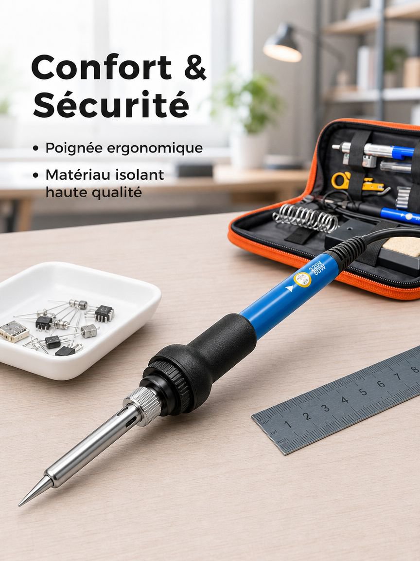 Ensemble d’outils de fer à souder à température stable pour usage domestique