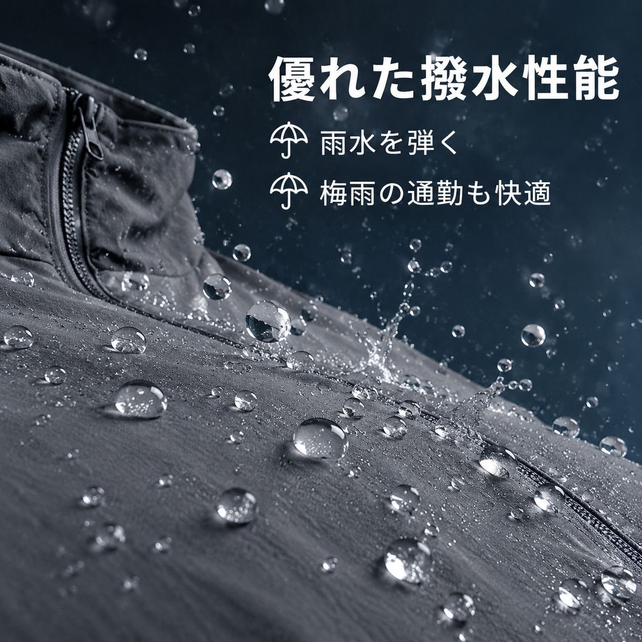 ビジネス通勤用薄手防風防水ジャケット