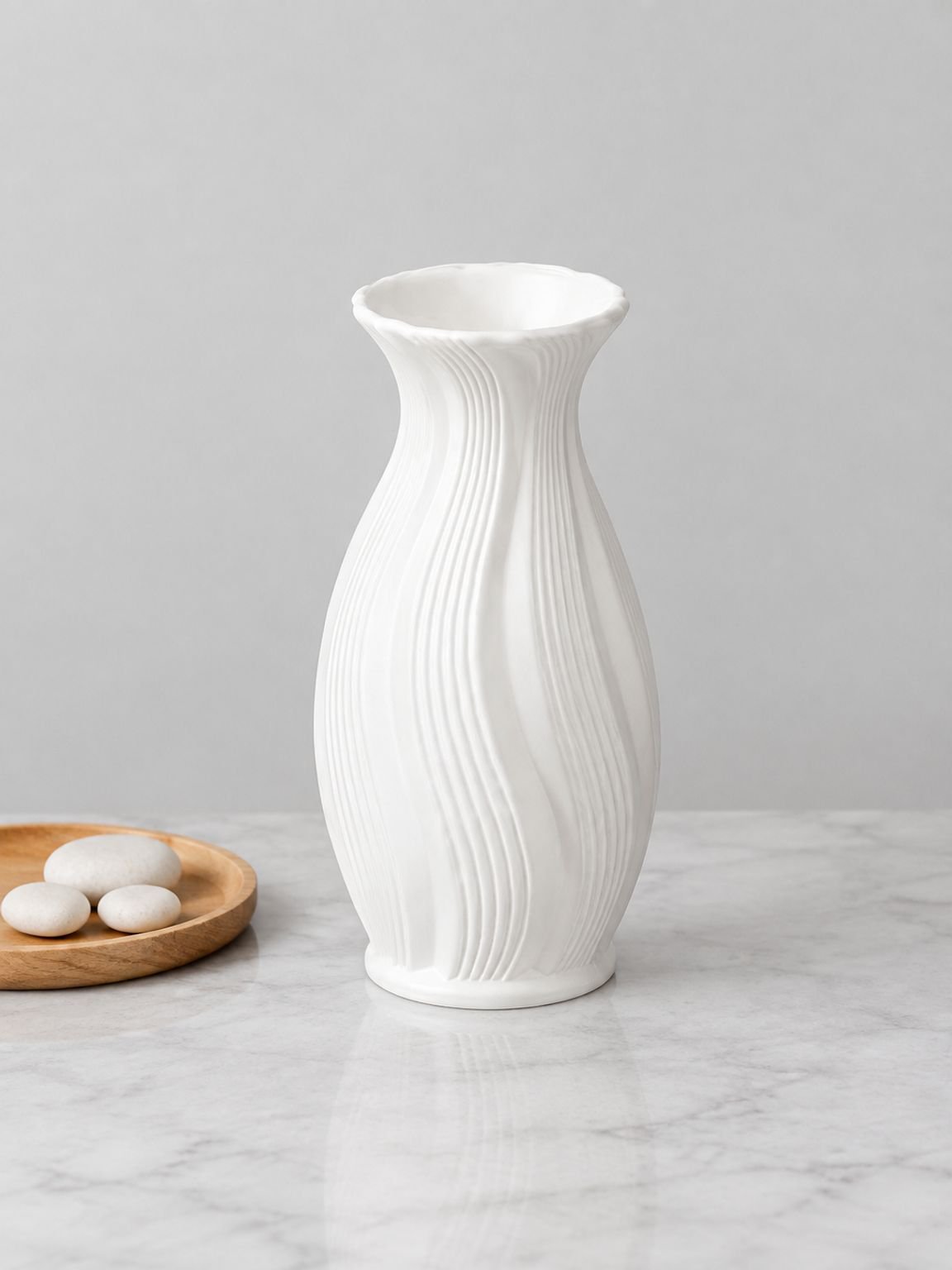 French gradient flower vase with softly blended colors