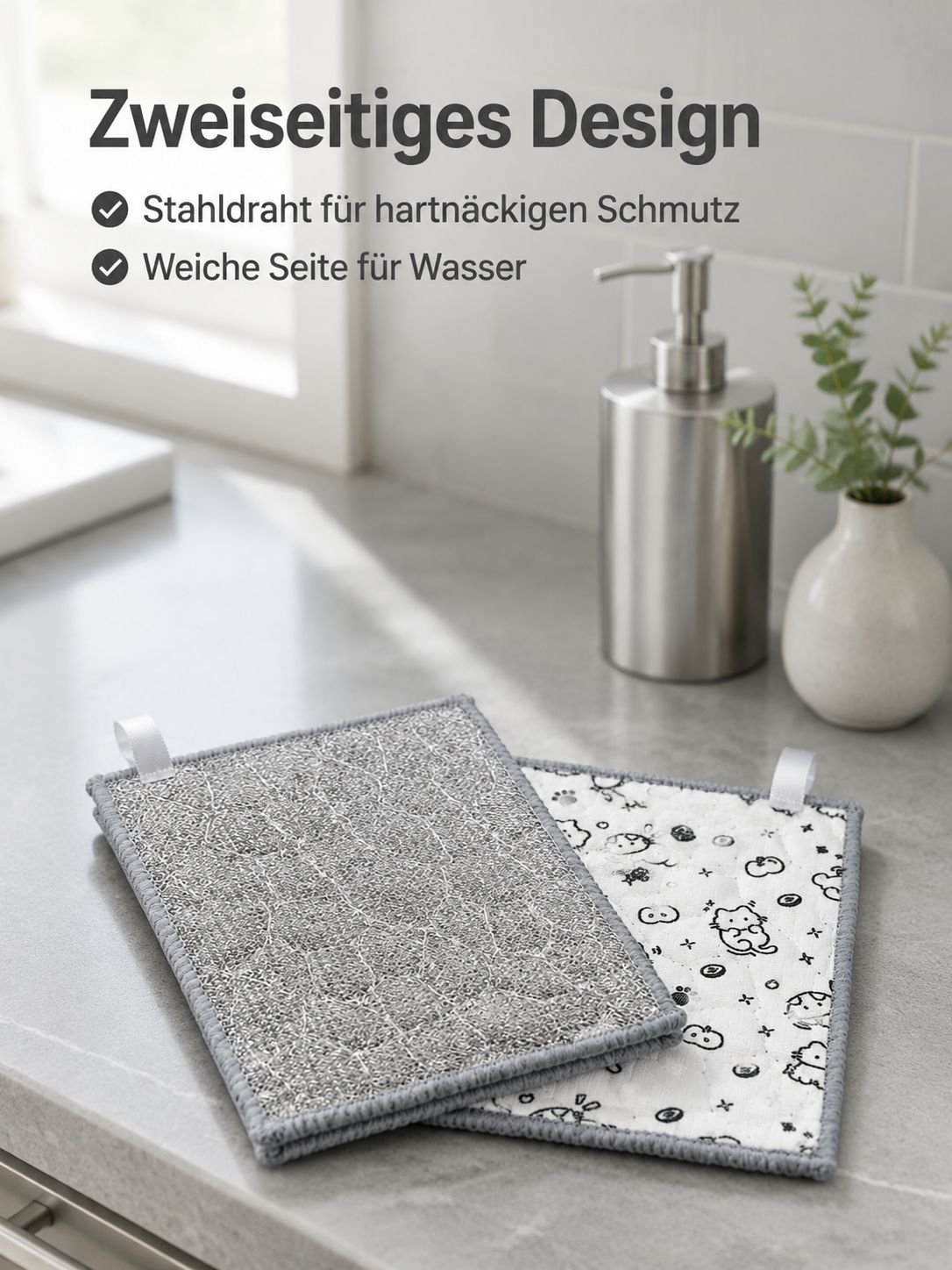 Niedliches Cartoon-Stahldraht-Putztuch