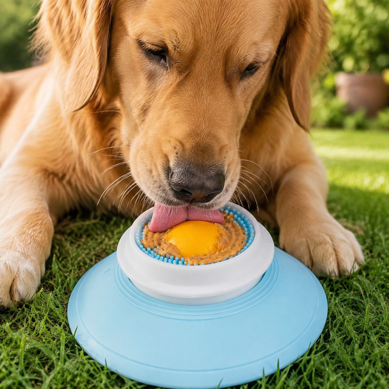 Dog Licking Toys Dog Toys AntiSpill Outdoor Slow Food Tray Relief
