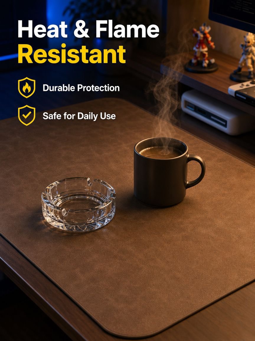 Ultra-wide mouse mat for dual monitors