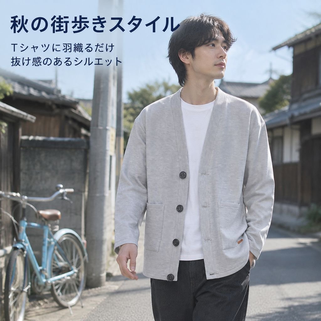 ワッフル生地ジャケット秋の新作