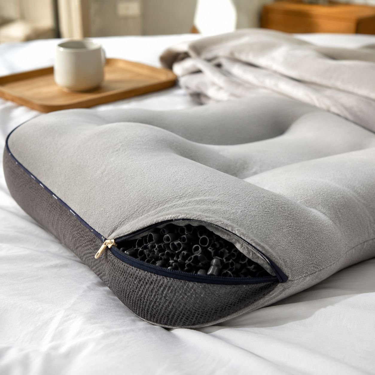 All-Season Black Gold Pillow Core, Breathable Single Pillow