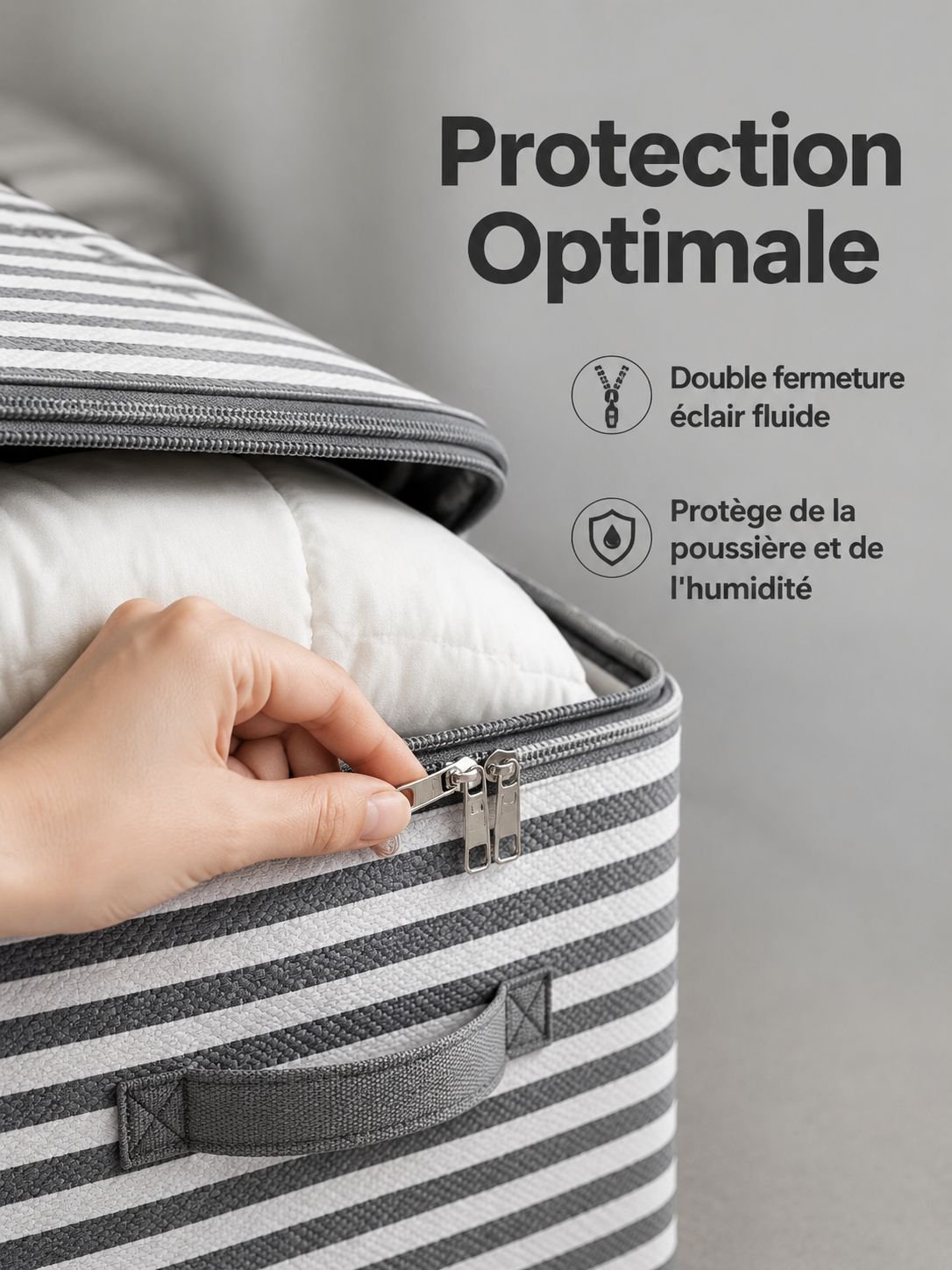 Intérieur spacieux de la boîte de rangement pour un tri facile