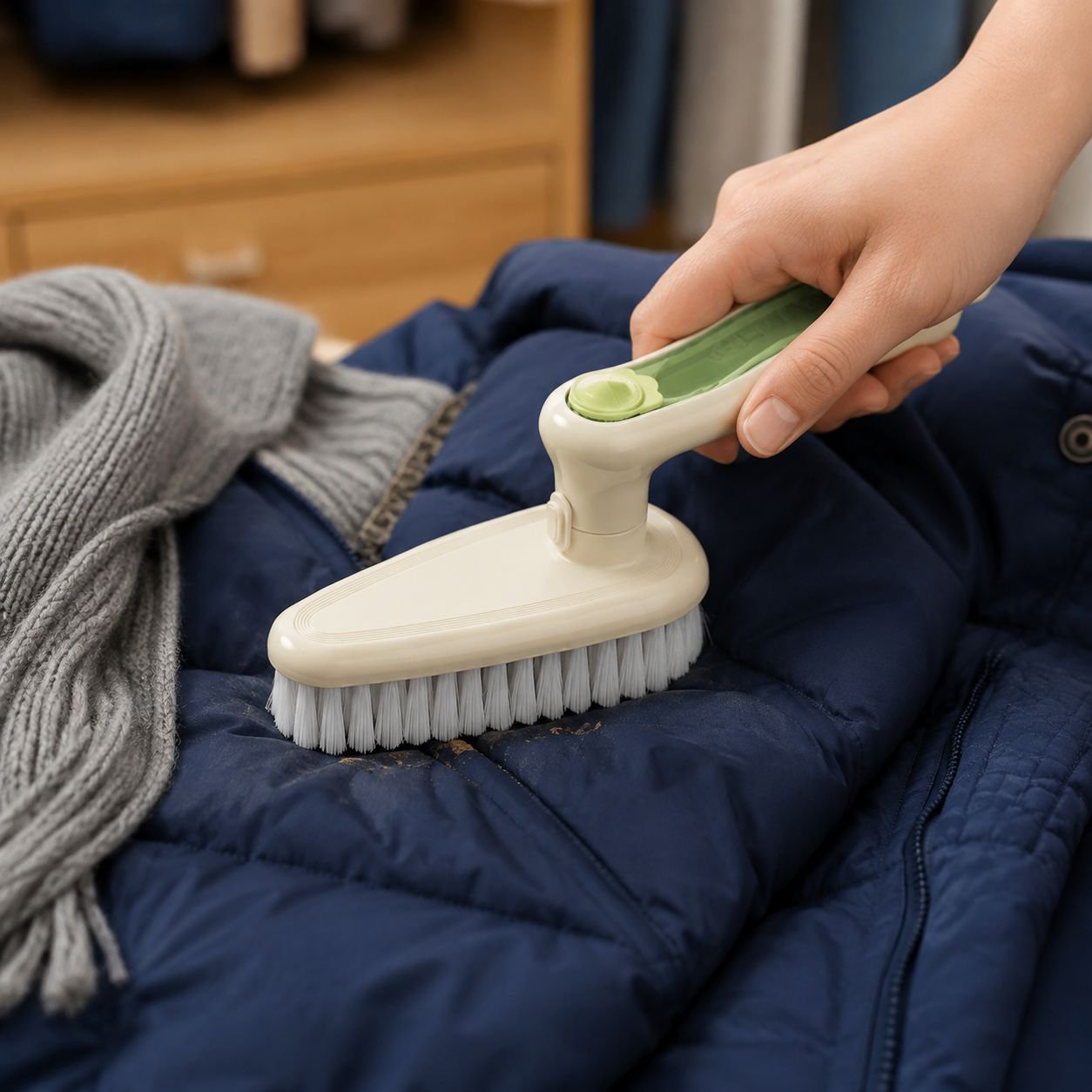 Multi-Functional Encrypted Cleaning Stain Brush