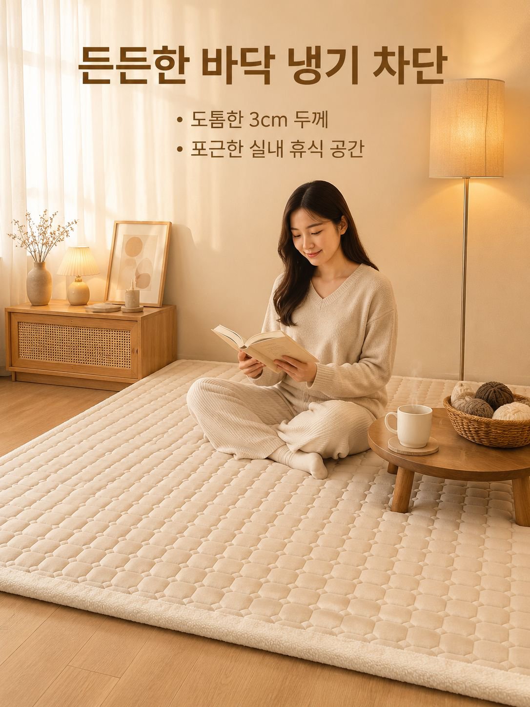 도톰하고 따뜻한 밀크벨벳 매트리스