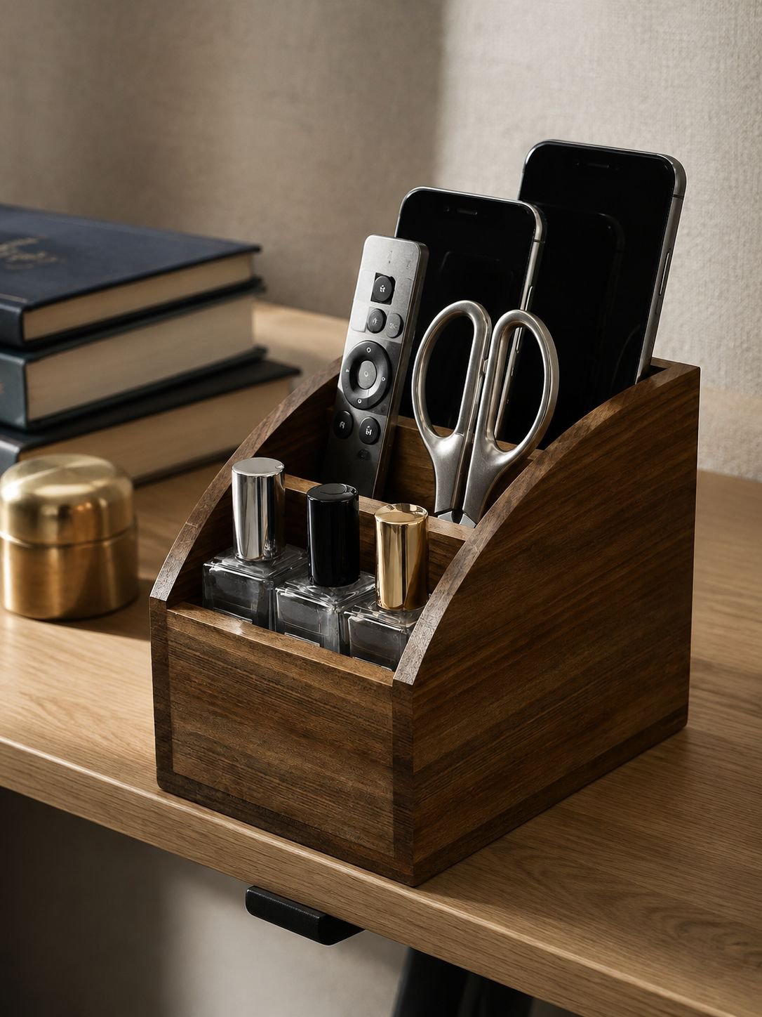 Organizador elegante de mandos para sala de estar