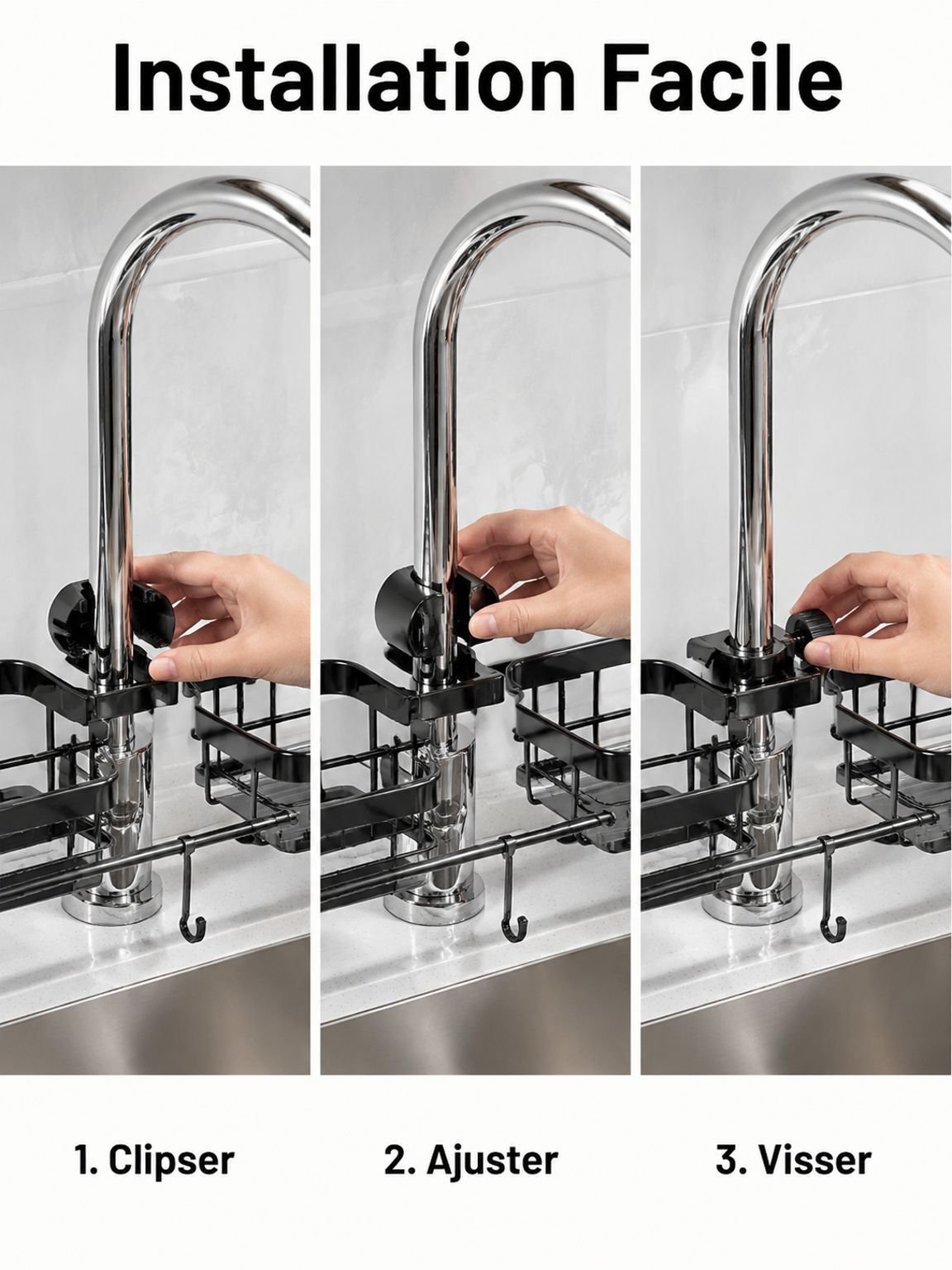 Égouttoir facile à nettoyer pour cuisine moderne