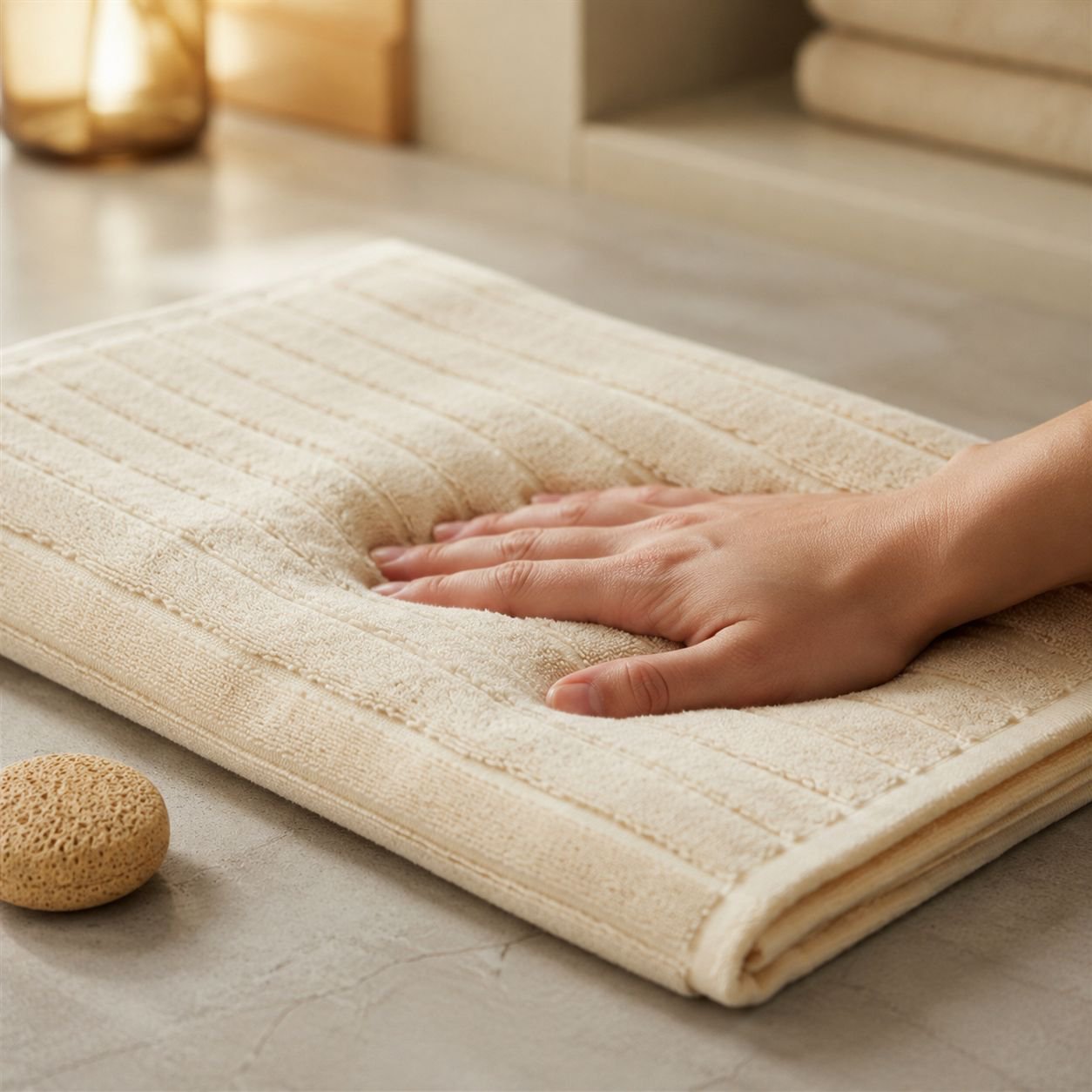 Durable Long-Staple Cotton Solid Color Bathroom Towel