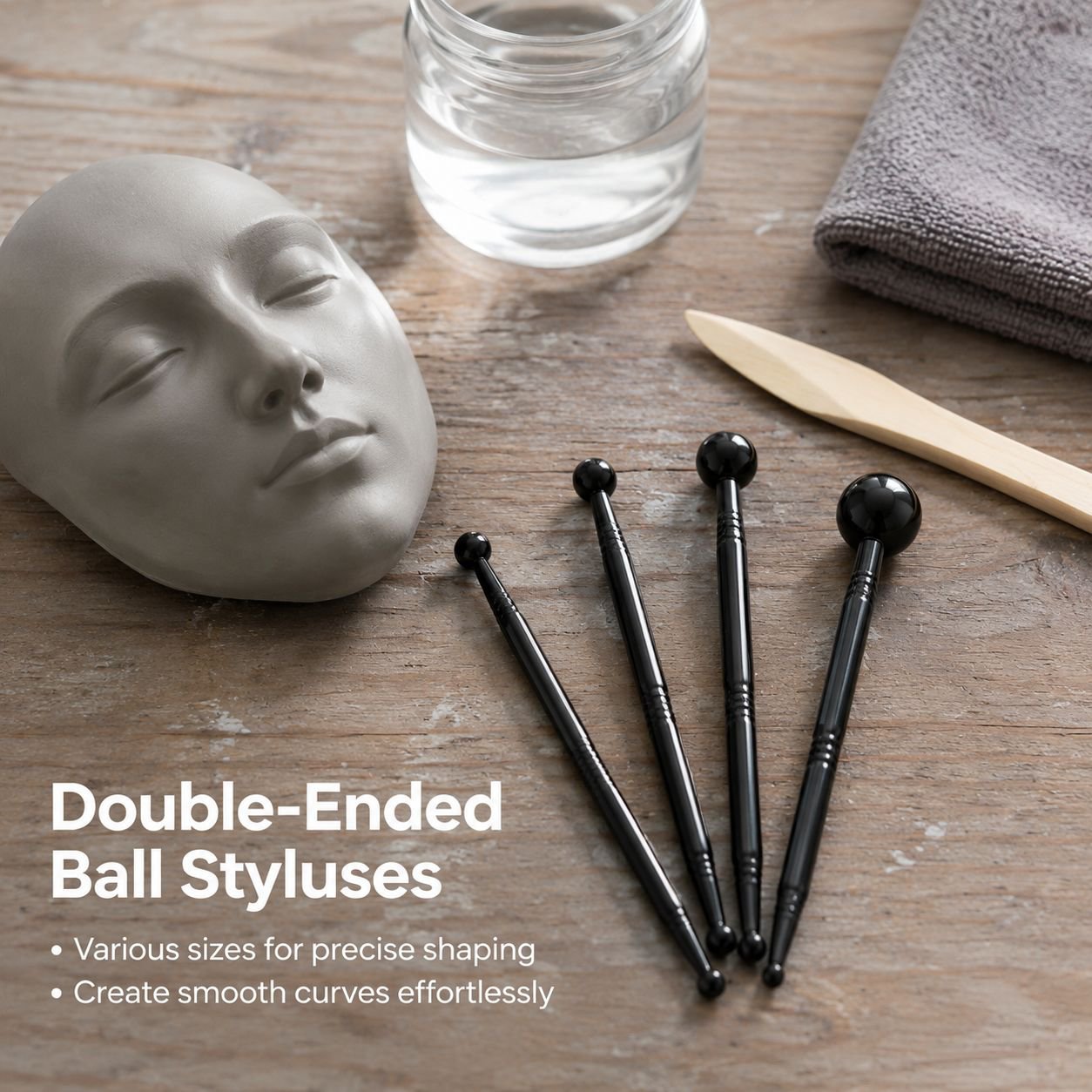 Stone Plastic Clay Carving Tool Kit for DIY, Includes 7 Carving Needles and Pottery Tools