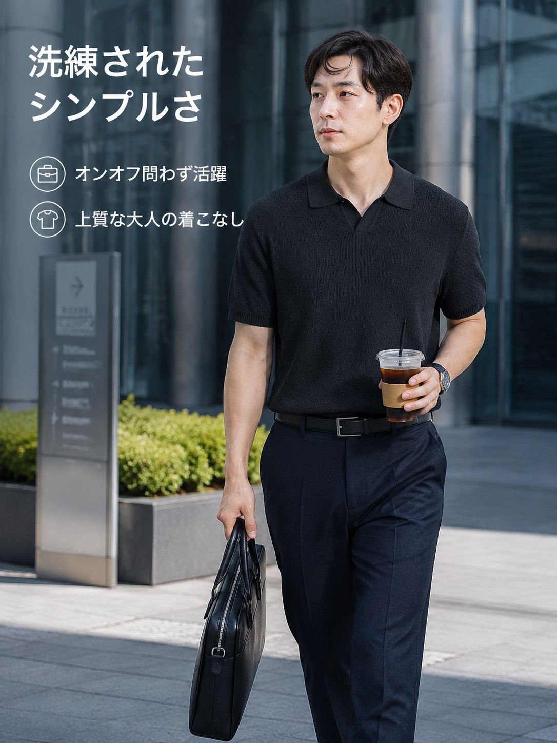 メンズ無地リネン半袖ニットセーター、スリムフィット、肌に優しく通気性抜群、夏のカジュアルで高級感のあるシンプルな通勤Tシャツ