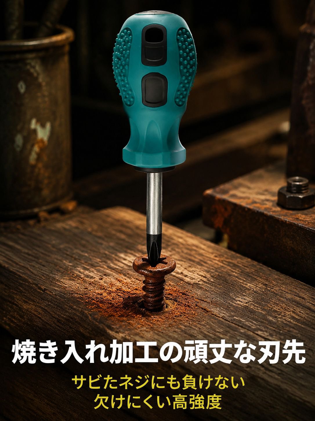 コンパクト設計の短柄ドライバー