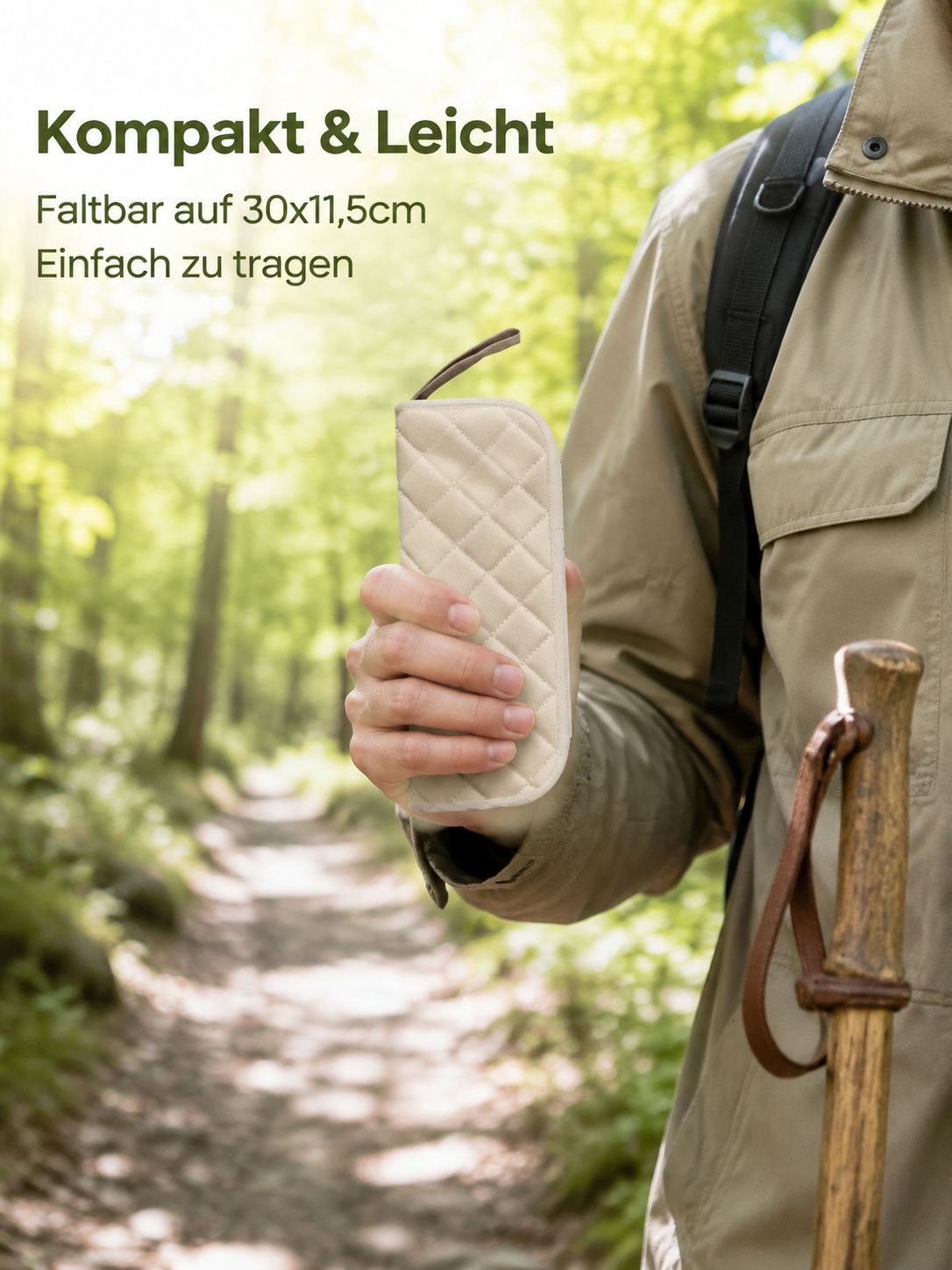 Leichter Klapphocker für unterwegs