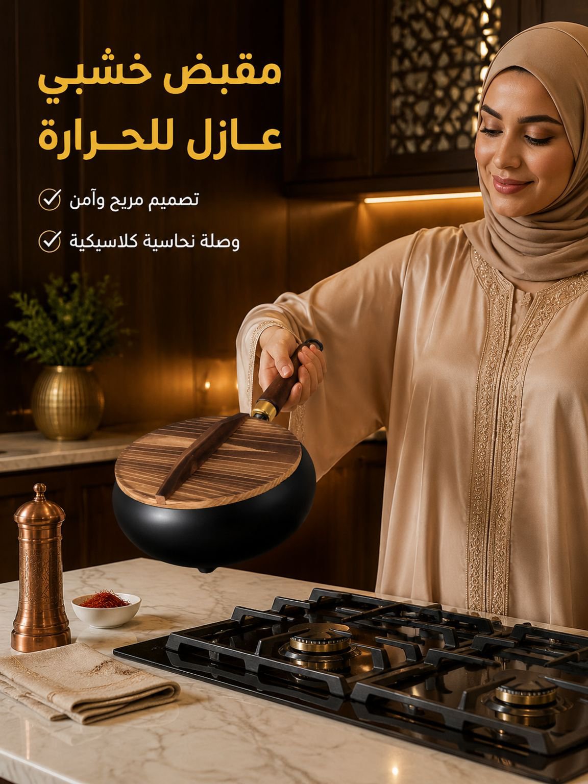 مقلاة عميقة صحية مانعة للالتصاق بدون الطلاء (حديد نقي، توفير عنصر الحديد للجسم )