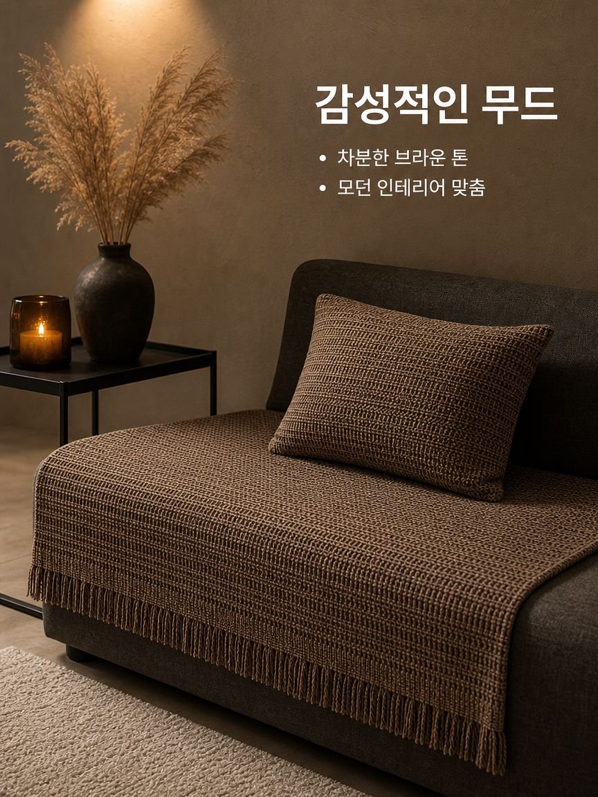 미끄럼 방지 거친 천 소파 쿠션