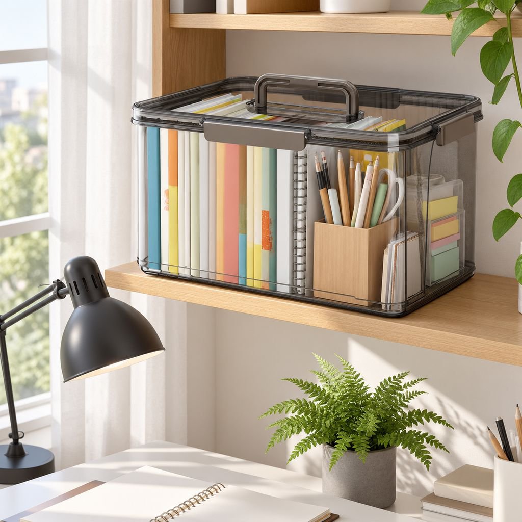 Stackable storage boxes for easy organization