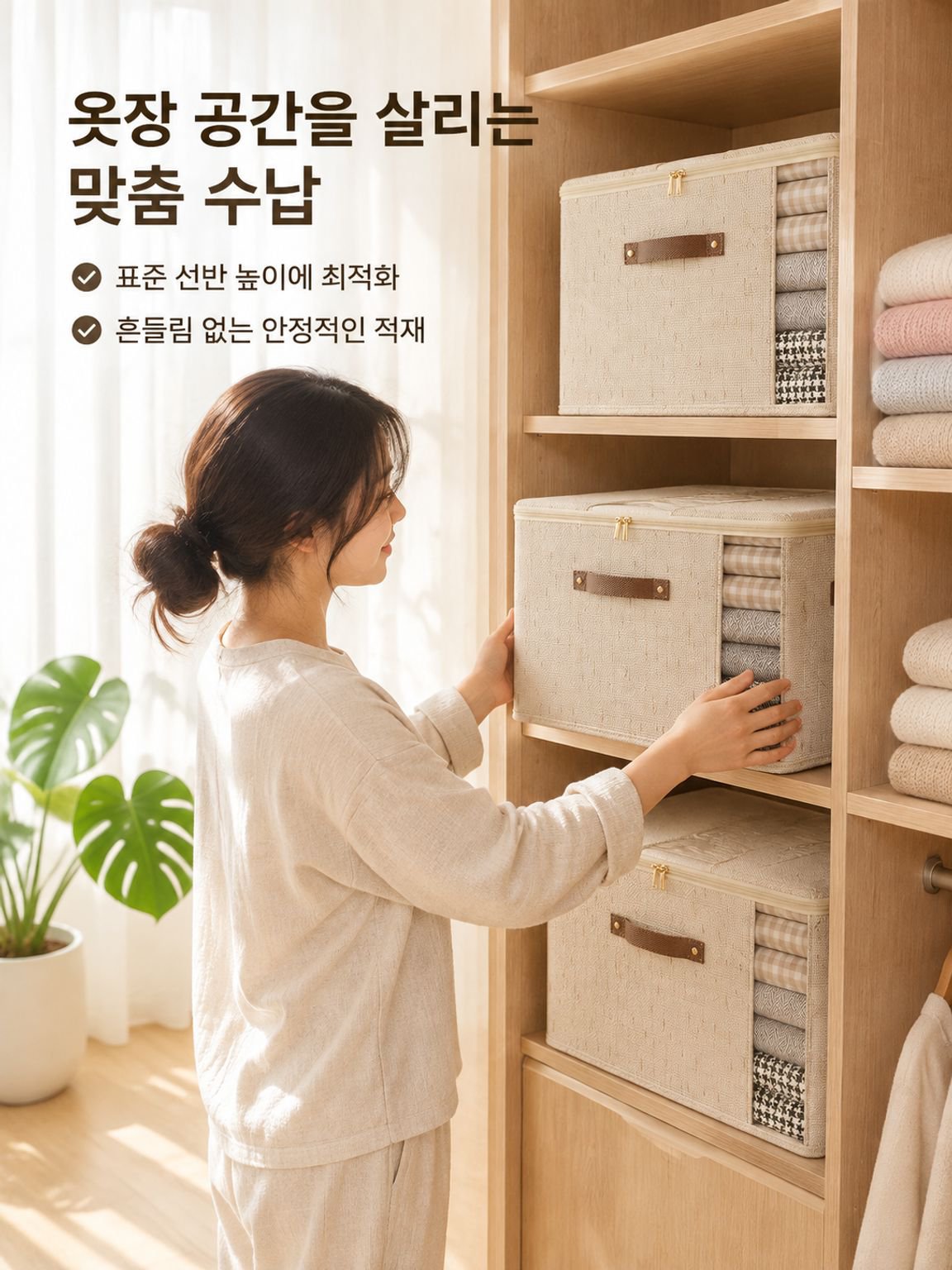 패브릭 수납 상자