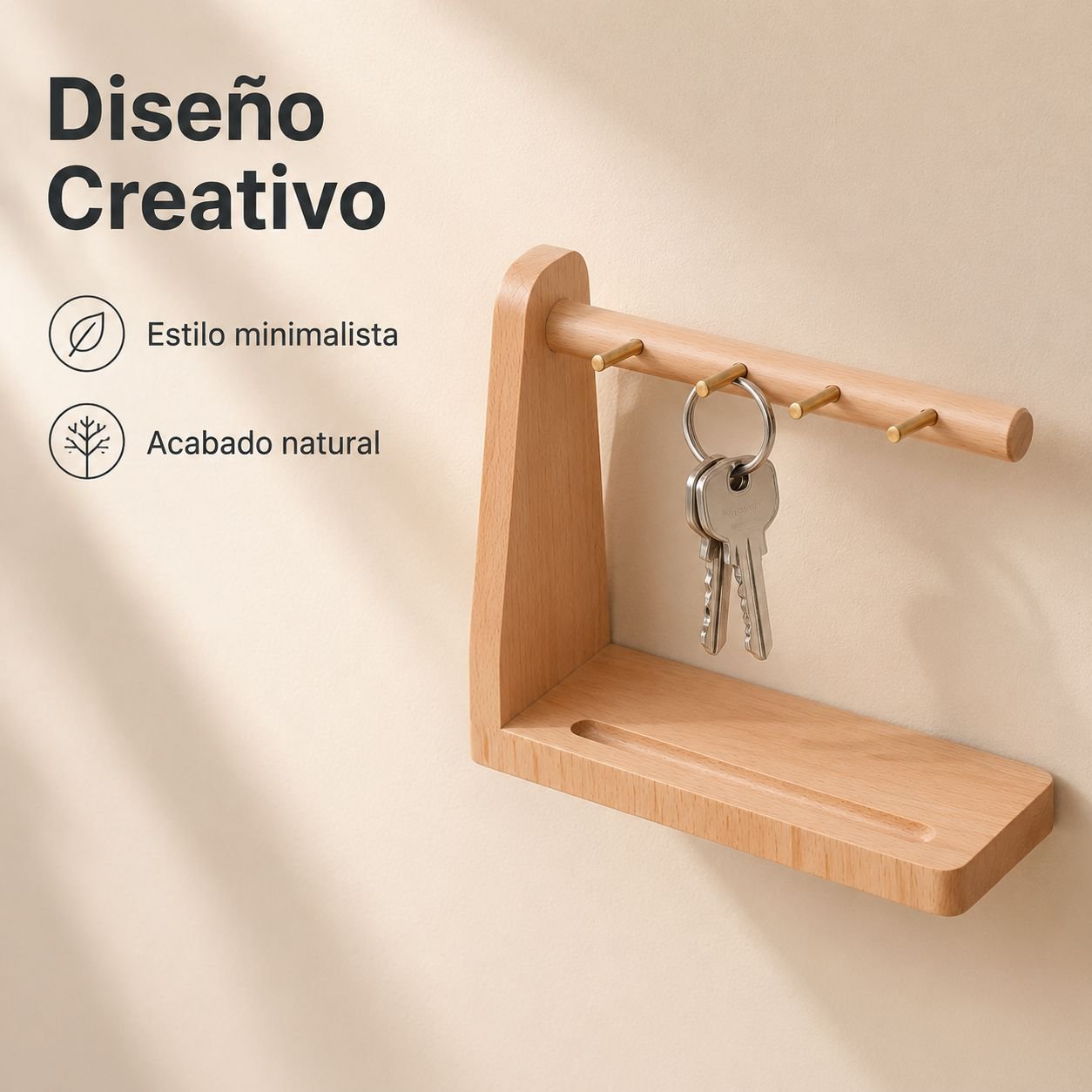 Adorno creativo para guardar llaves