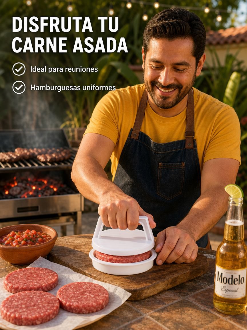 Prensa para hamburguesas
