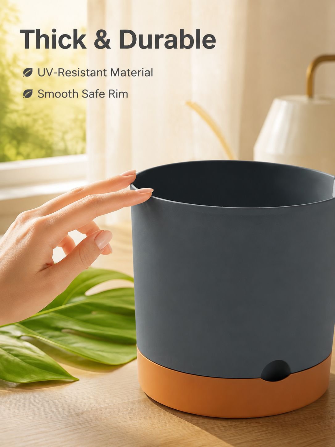 Plastic Self Watering Flowerpot
