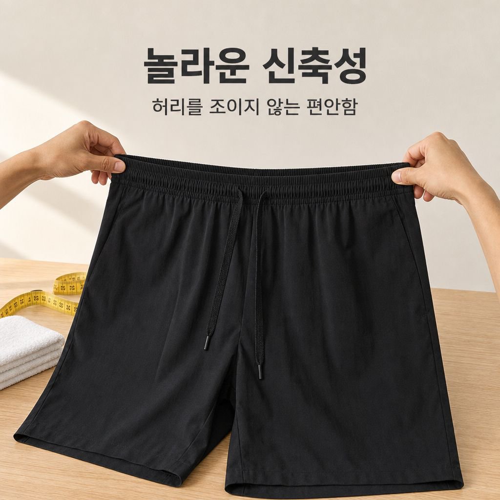 여름용 아이스 실크 남성 반바지 얇은 스타일