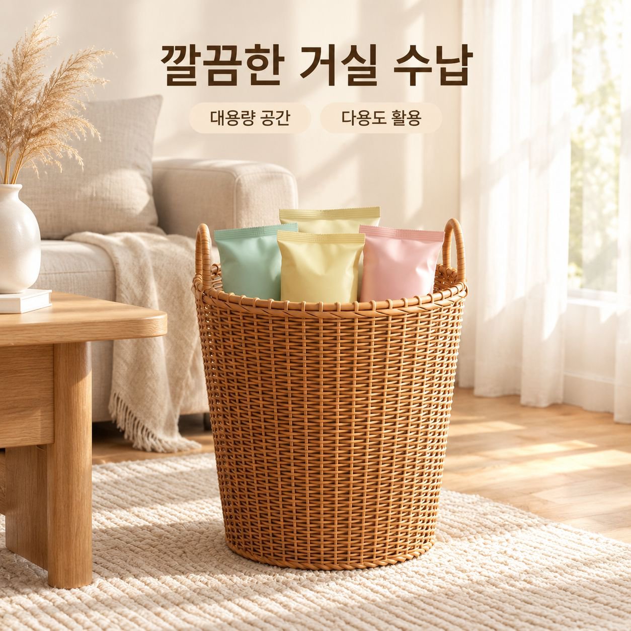 모던 대용량 빨래바구니 런드리바스켓 인형 장난감 수납통 빨래통