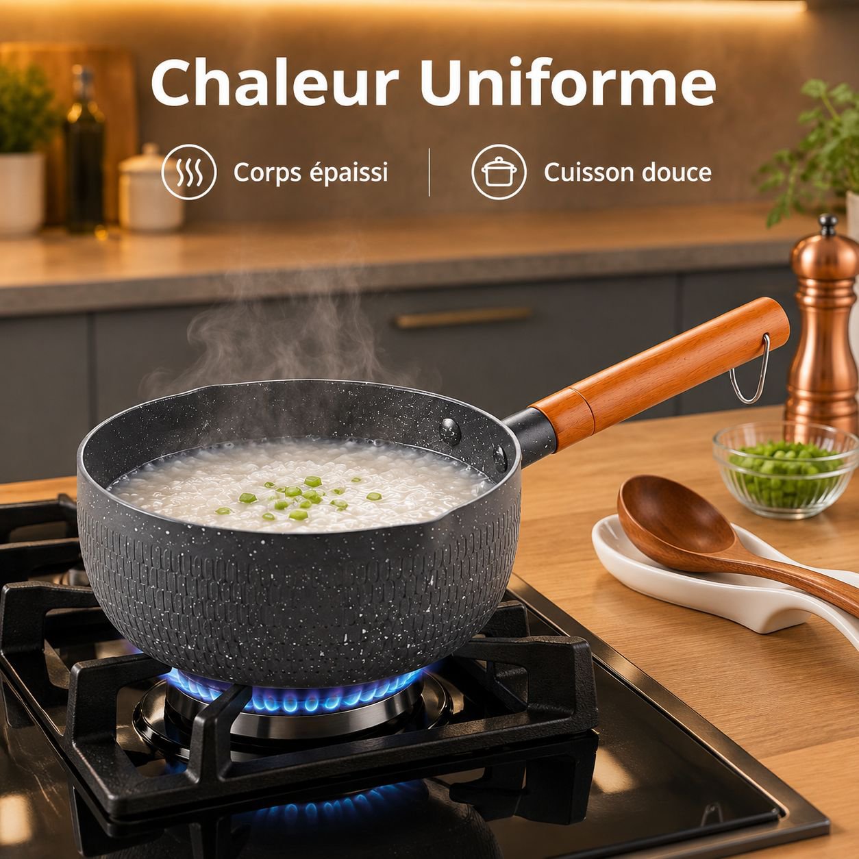 Casserole Épaissie Yukihira Antiadhésive Pierre Maifan pour Bébé