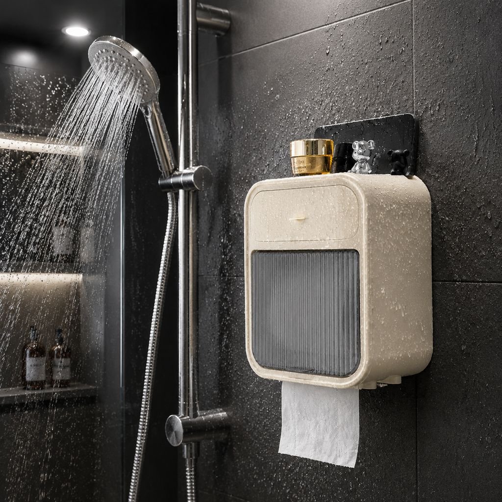 簡単に取り付けできるトイレ収納ボックス