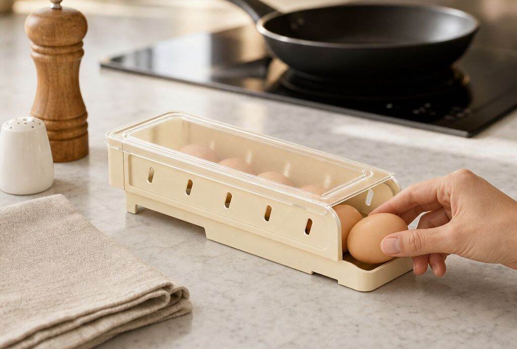Clever storage makes the kitchen beautiful.