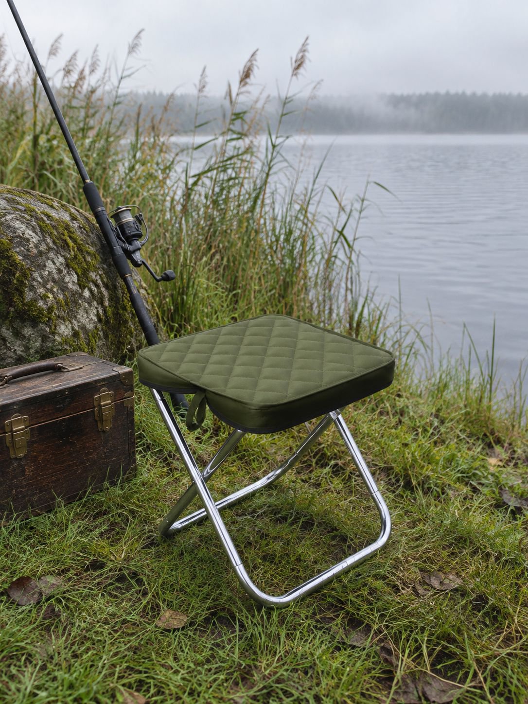 Faltbarer Hocker mit Tragegriff
