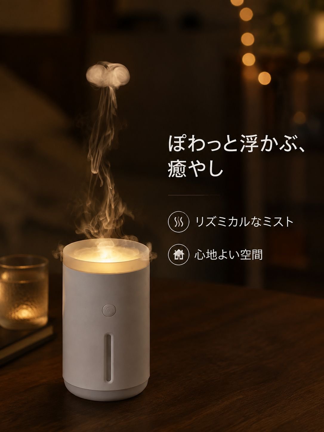 USB静音クラゲ加湿器