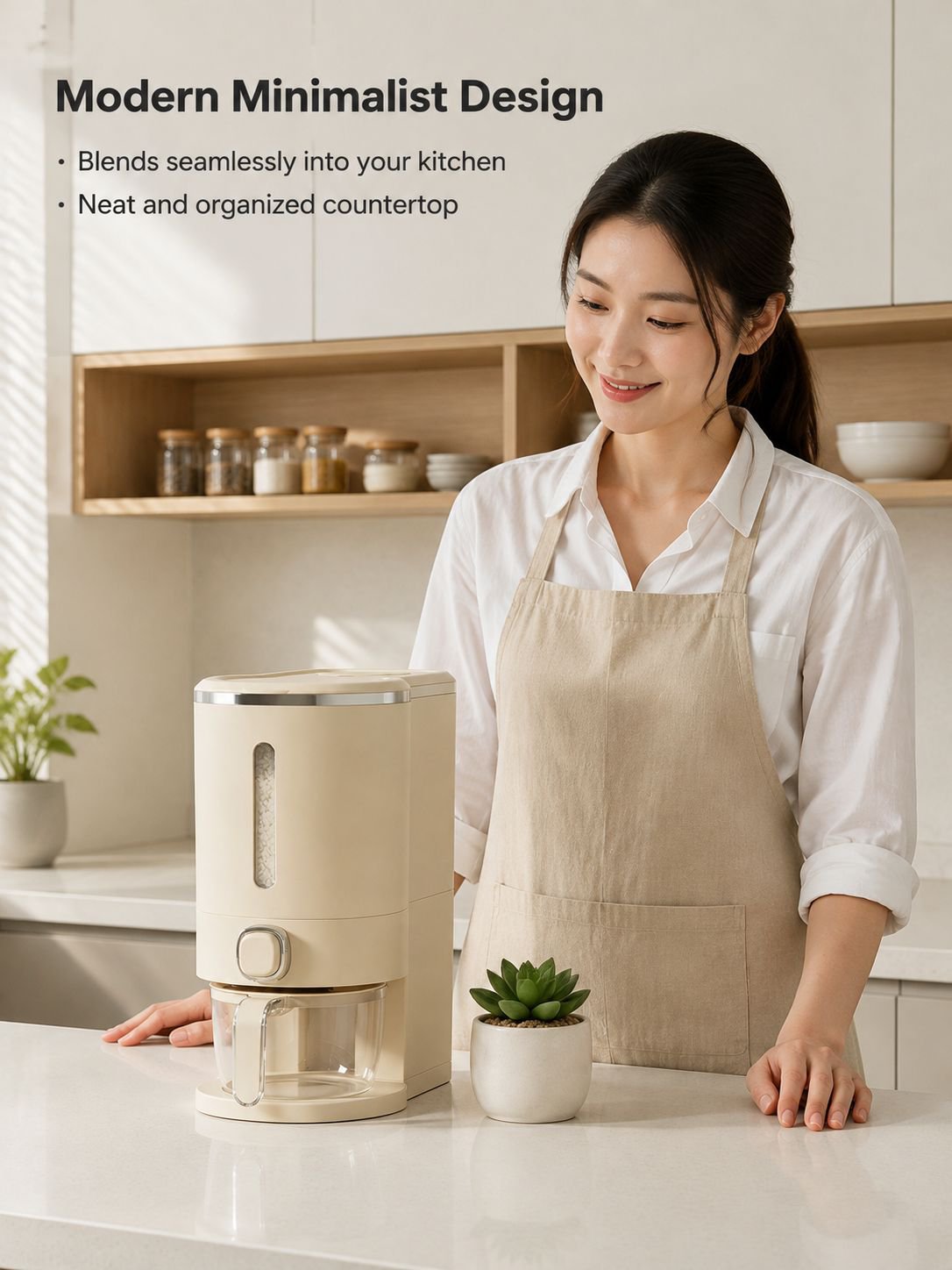 Press-down moisture-proof rice box