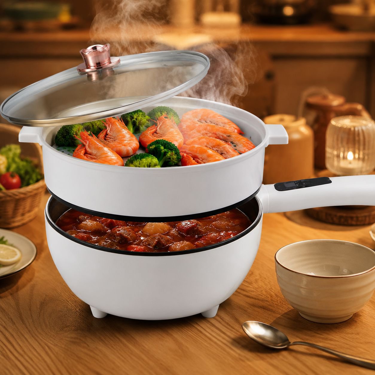 Automatic Multifunctional Electric Frying Pan