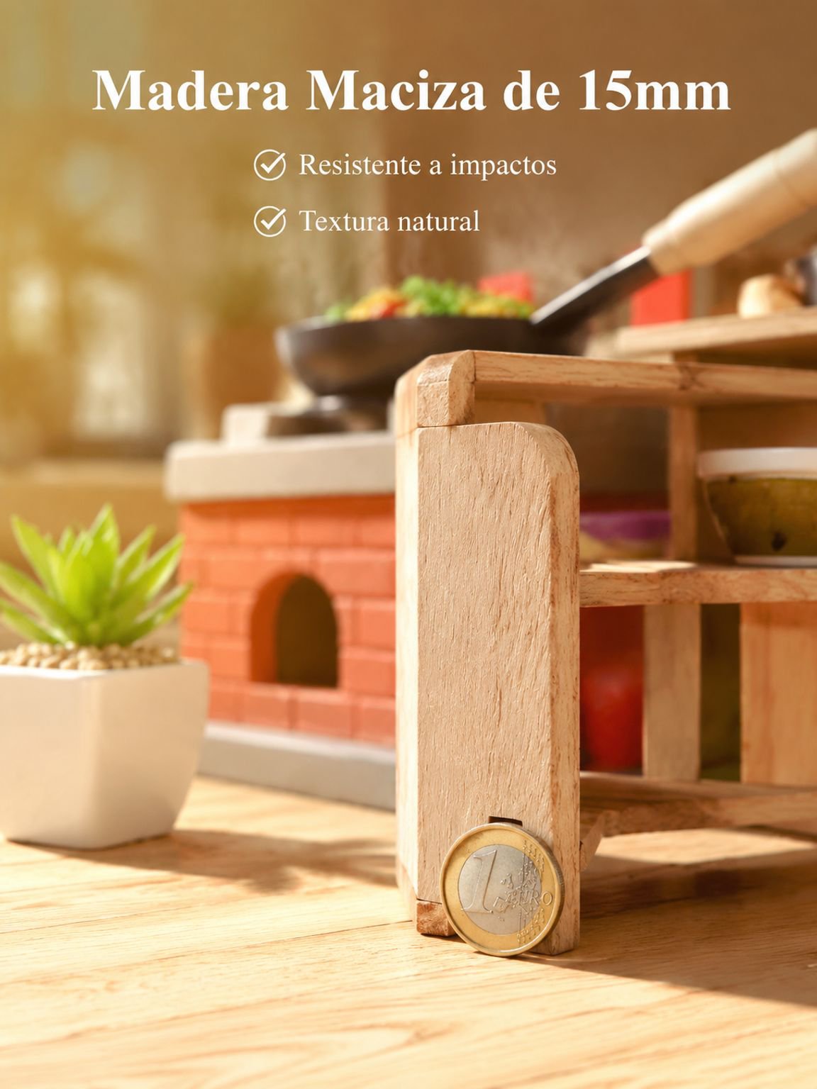 Set de cocina de madera para niños