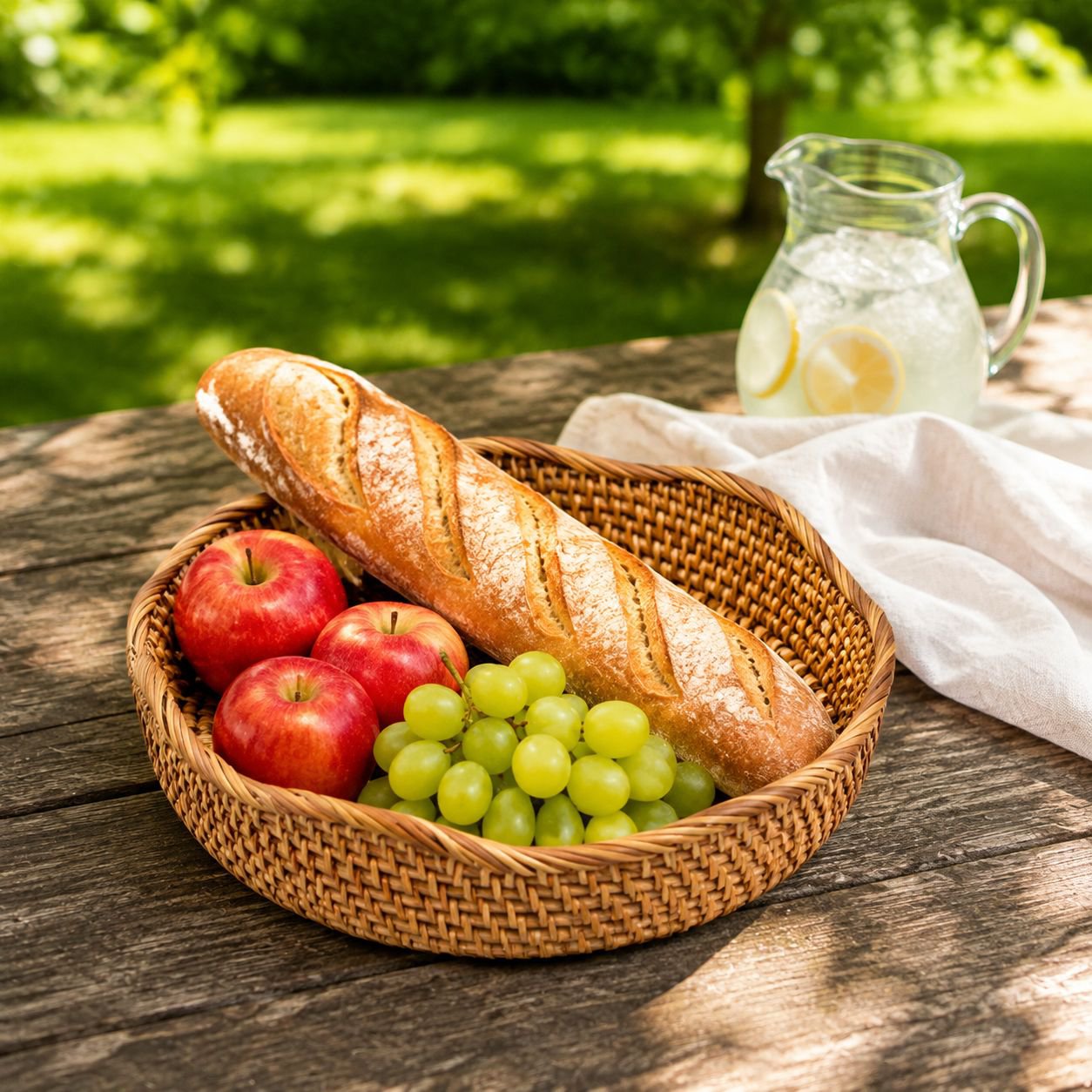 Cesta de ratán multiusos para almacenamiento elegante