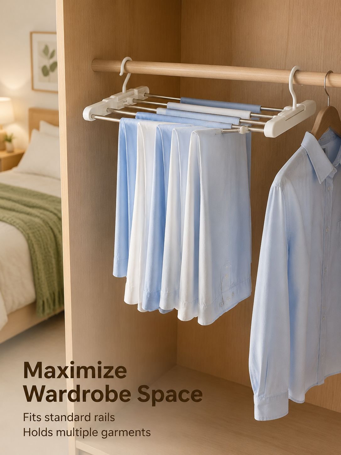 Durable stainless steel clothes drying rack