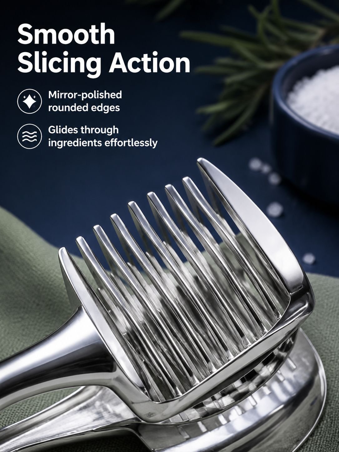 Easy to use apple and lemon slicer in kitchen