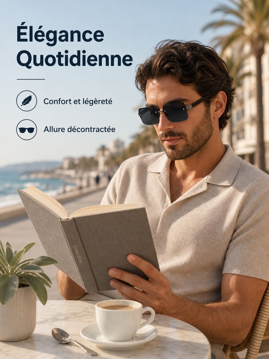 Lunettes de soleil vintage portées en extérieur