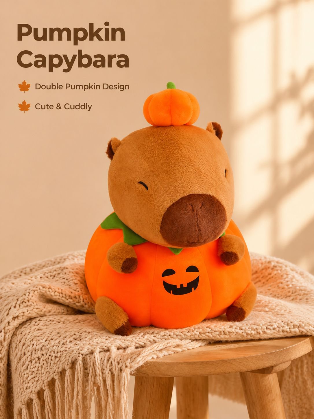 JMY - Pumpkin Capybara Plush Toy