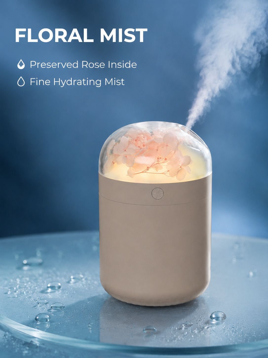Romantic Preserved Flower Ambience Humidifier