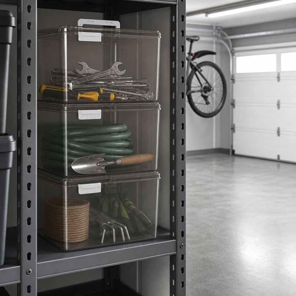 Clear Household Storage Organizer Box