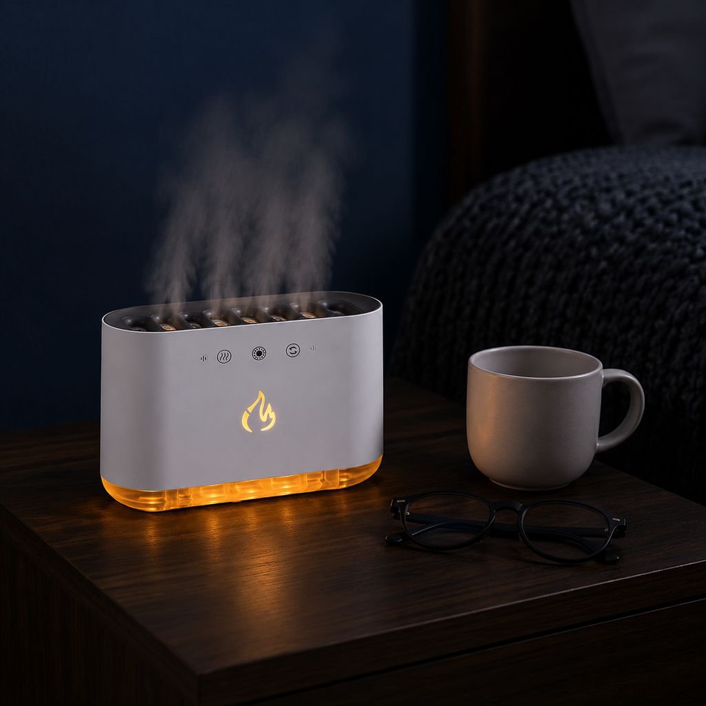 Mini humidificador colorido para escritorio con función de difusor