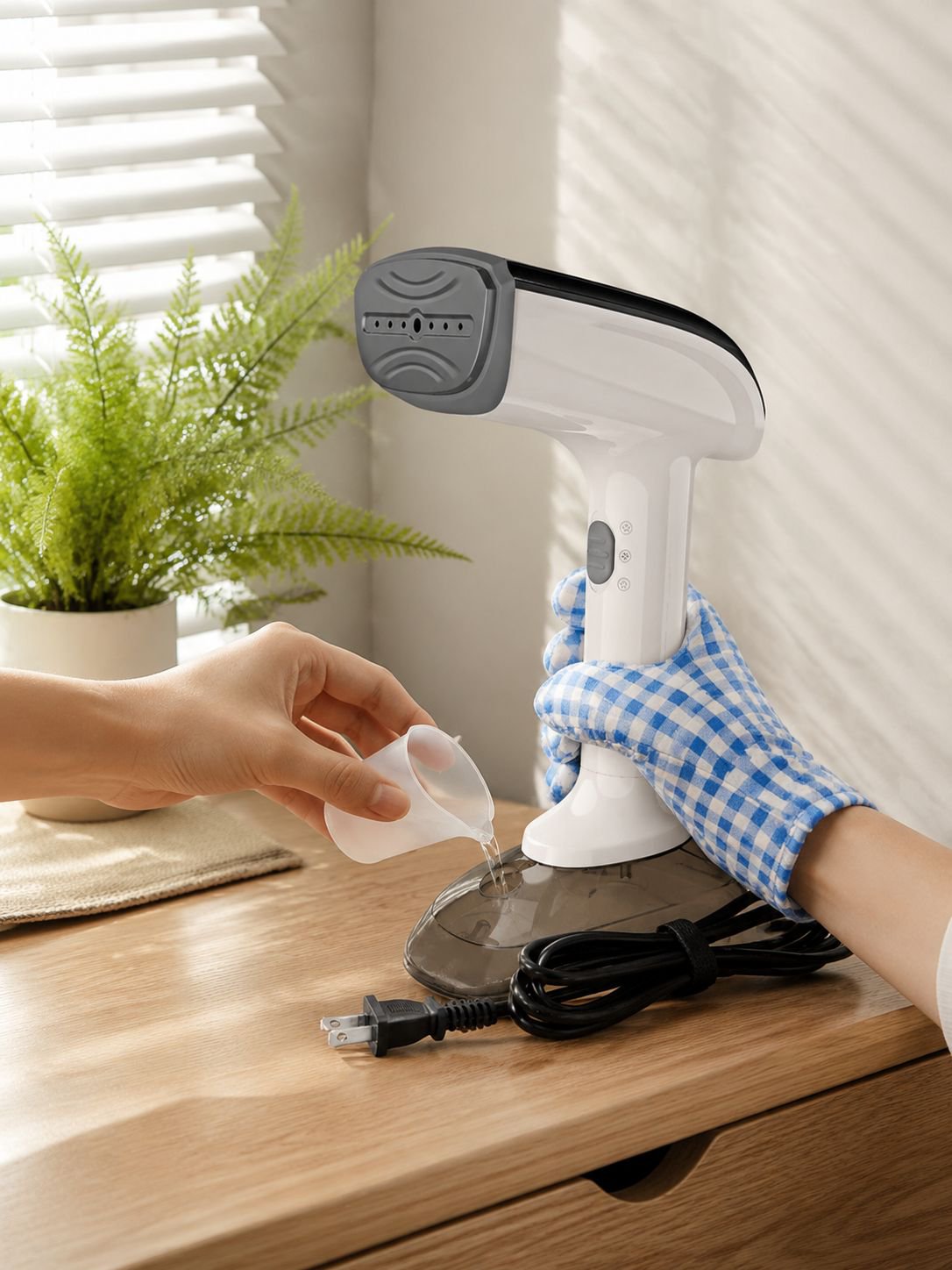 Handheld steam iron clothing steamer with 3-in-1 functionality