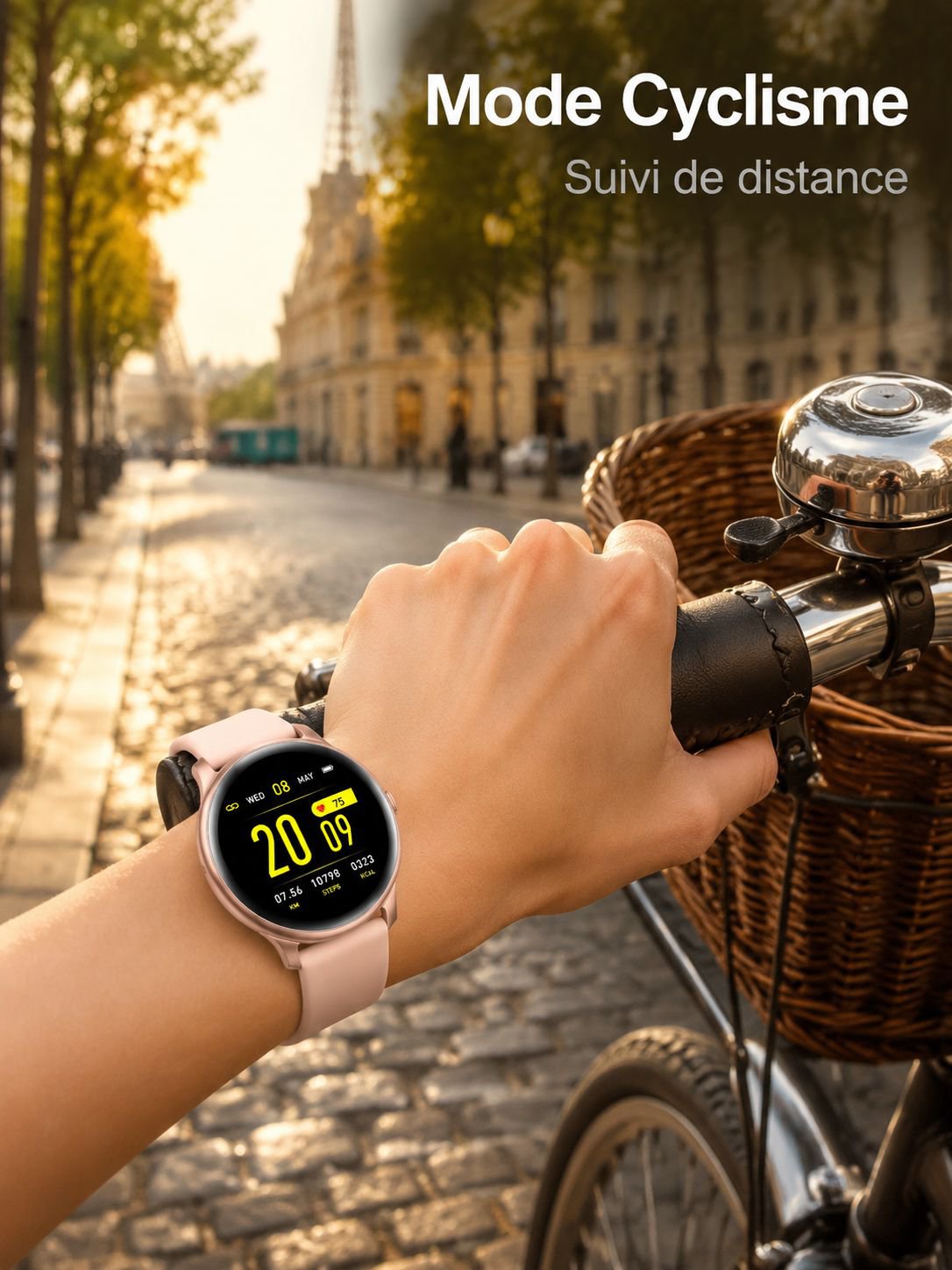 Notifications de messages sur le bracelet connecté