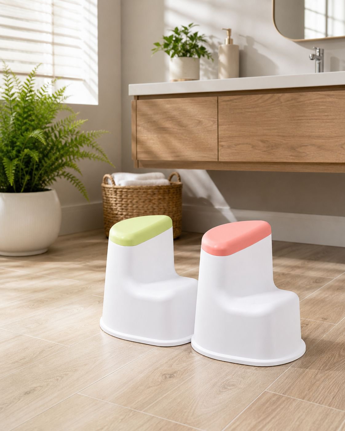 Easy-to-clean shower stool for pregnant women