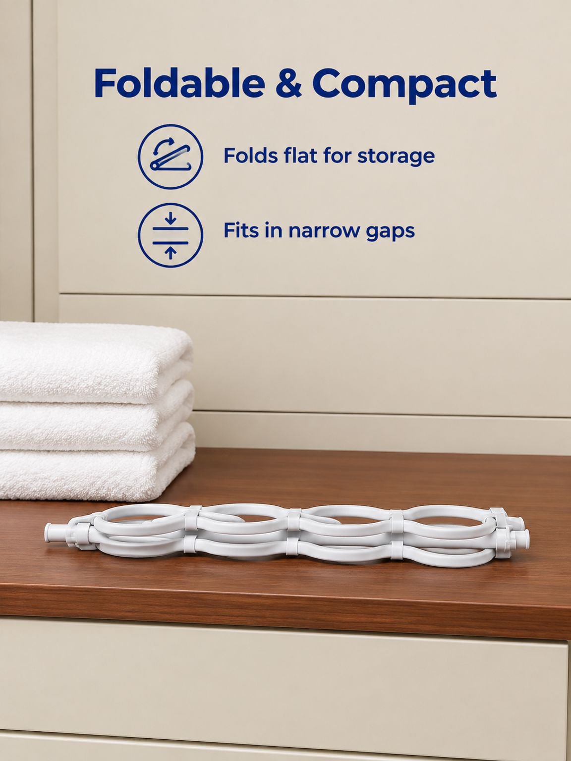 Multi functional folding space saving hanging rack