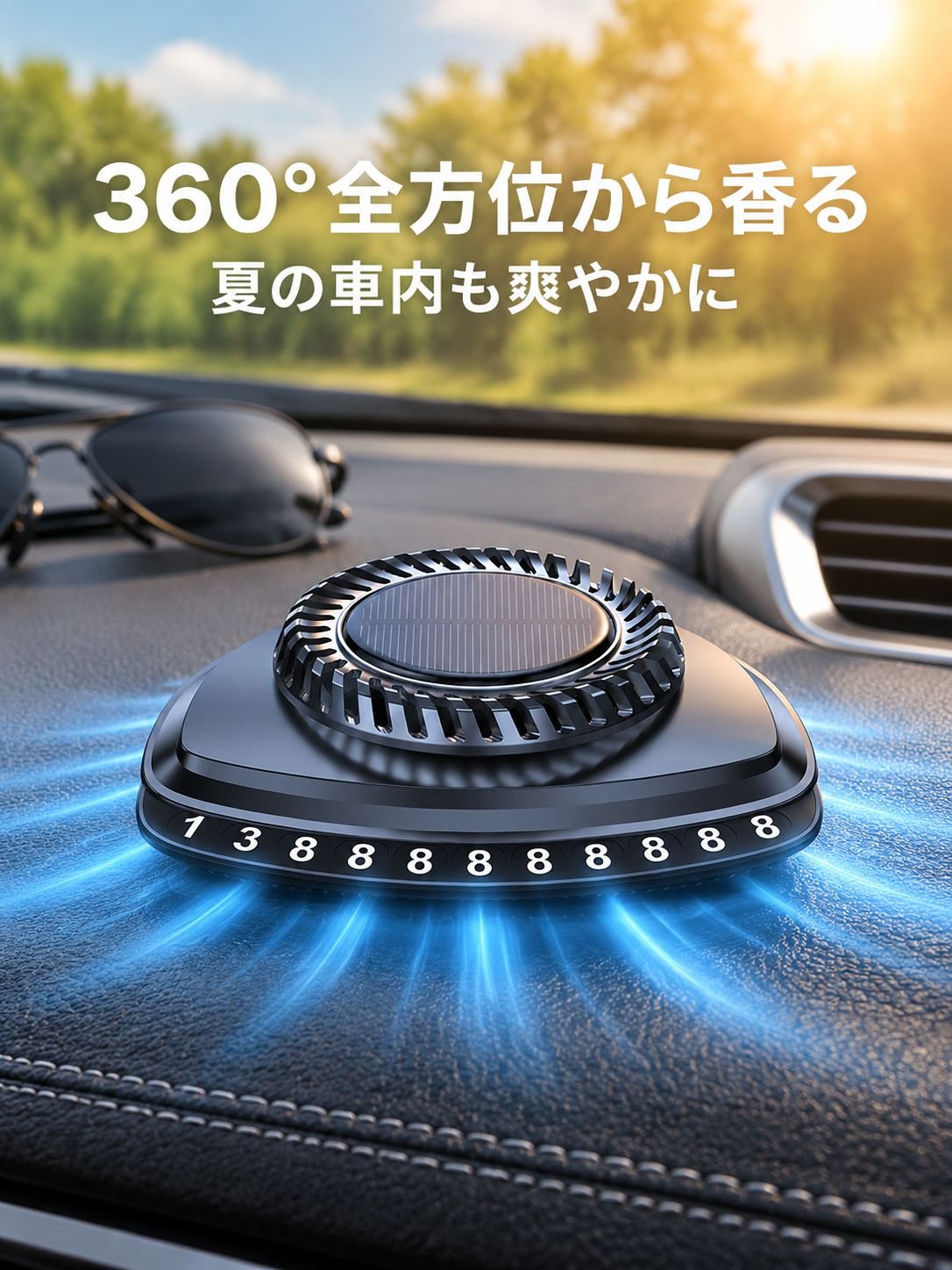 一時駐車ナンバープレートアロマセラピー